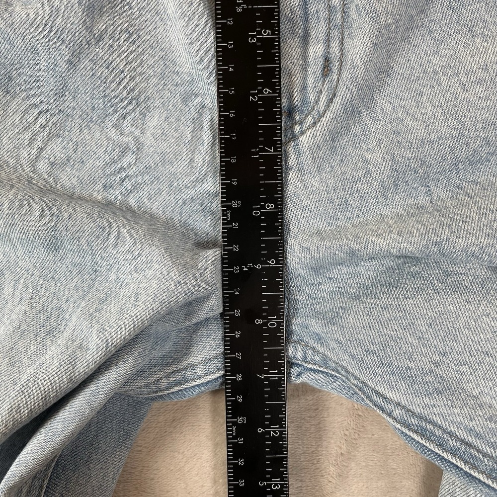 Labelrail X Olivia Alice Jeans Size 8 (26x26) Light Wash Raw Hem Denim - Picture 5 of 9